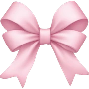 Light pink bow sticker