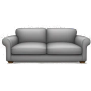 grey couch sticker