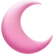 Pink new moon  sticker
