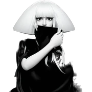 monochrome girl with bangs sticker