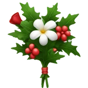 christmas flowers  sticker