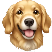 Cute dog golden retriever  sticker