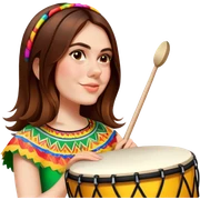Festive Drummer sticker