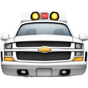 White Chevy monster truck sticker