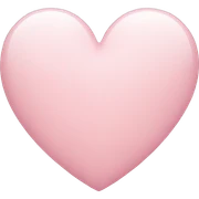 light pink heart sticker
