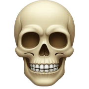 Skull emoji sticker