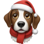 Christmas dog sticker