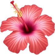 hibiscus flower sticker