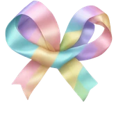 pastel ribbons  sticker