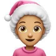 Pink christmas sticker
