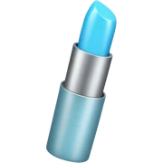 Light blue lipstick sticker