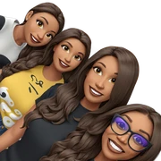 smiling girls in stylish attire sticker
