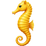 yellow seahorse emoji  sticker
