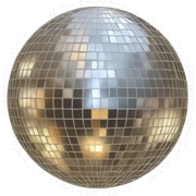 mirror ball sticker