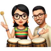 Festive Drummer sticker