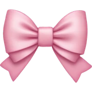 Light pink bow sticker