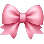 Light pinky red bow sticker