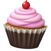 Cupcake sticker
