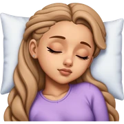 Ariana Grande sleeping sticker