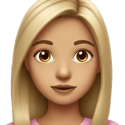 realistic portrait of girl with brown eyes  sticker