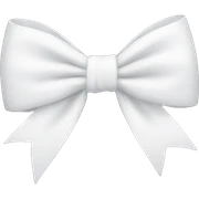 White bow sticker