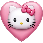 Hello kitty heart  sticker