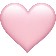 Light pink love heart  sticker