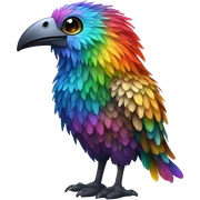 Rainbow animal sticker