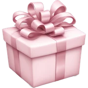 Light pink Christmas gifts under a white Christmas tree  sticker