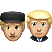Trump and Putin  sticker