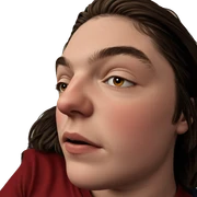 realistic portrait of a boy sticker