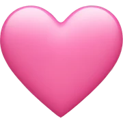 Pink heart sticker