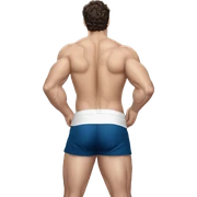 Henry cavill in a jock, backwards view sticker