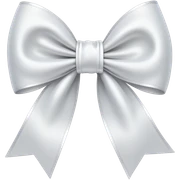 white bow sticker