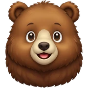 Cute bear sticker