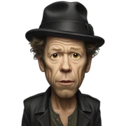Tom waits sticker