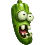 Zombie pickle sticker