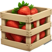 Crate of strawberries sticker