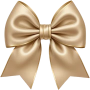Beige bow sticker
