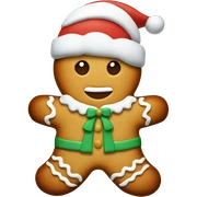 Christmas ginger cookie sticker