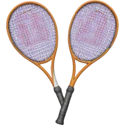 tennis racket sticker