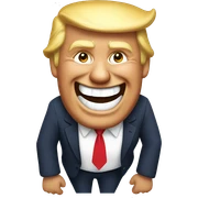 trump laugh sticker