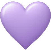 pastel purple heart sticker