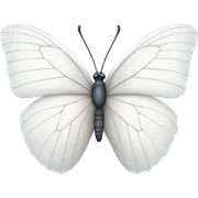white butterfly  sticker