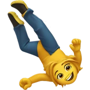 Smiling honey doing a backflip sticker