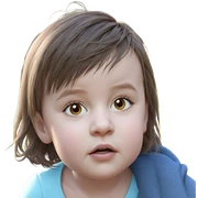 brown-haired girl in nature sticker