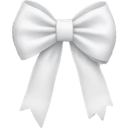 white bow sticker