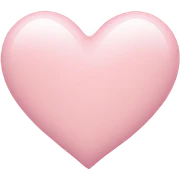 Baby pink love heart  sticker