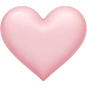 Pastel pink heart sticker