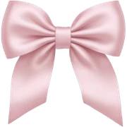 Baby pink bow sticker